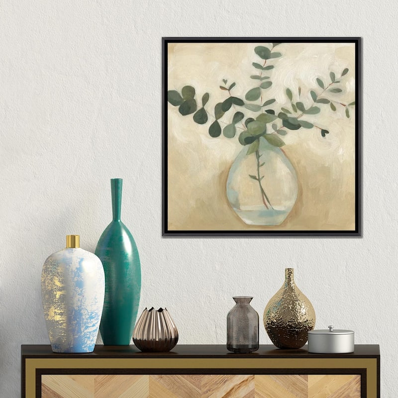 iCanvas "Greenery Still Life III" by Emma Scarvey Framed