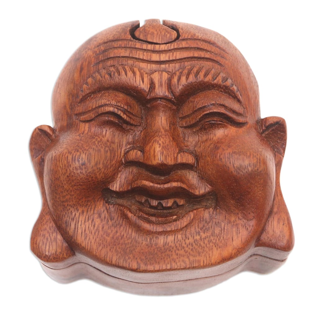 Novica Handmade Buddhas Secret Wood Puzzle Box