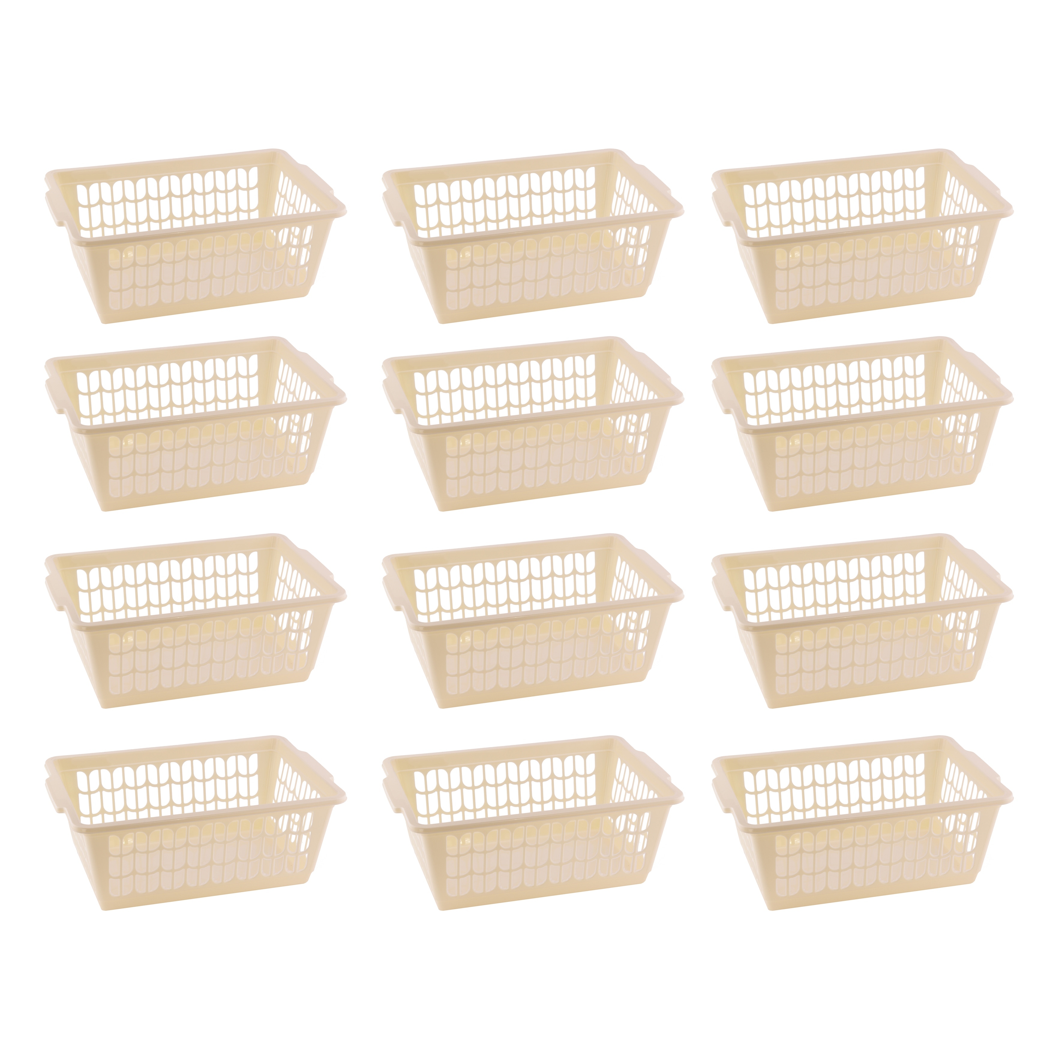 Small Plastic Storage Basket for Organizing Kitchen Pantry, Pack of 12 -  Bed Bath & Beyond - 31524928