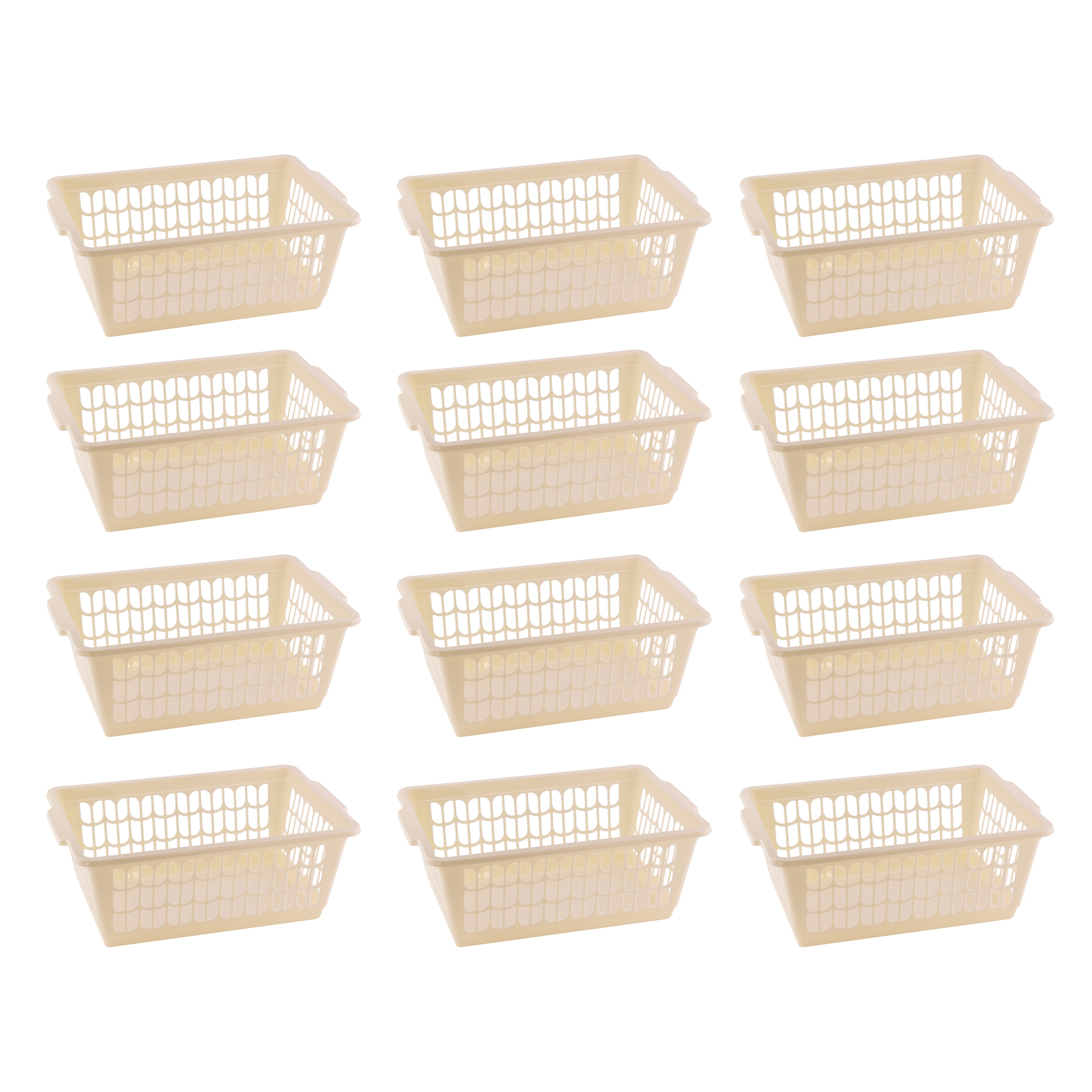 Small Plastic Storage Basket 11.5 x 7.75 x 4.25 Inch - Bedroom - Storage &  Organizer