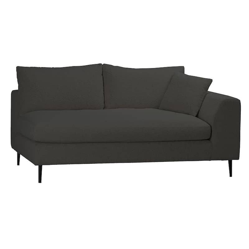Oslo 113-inch Modern Sectional Sofa with Chaise in Boucle