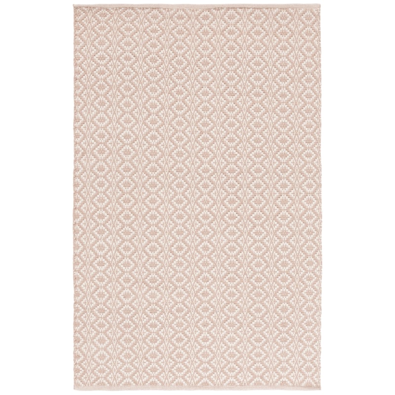 SAFAVIEH Handmade Flatweave Montauk Everly Casual Cotton Rug - Ivory/Beige - 4' x 6'