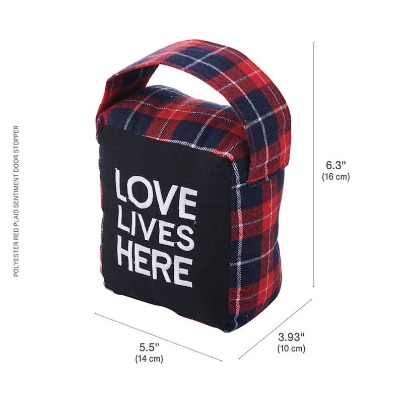 Elements Love Lives Here Door Stopper, 6 Inch - N/A