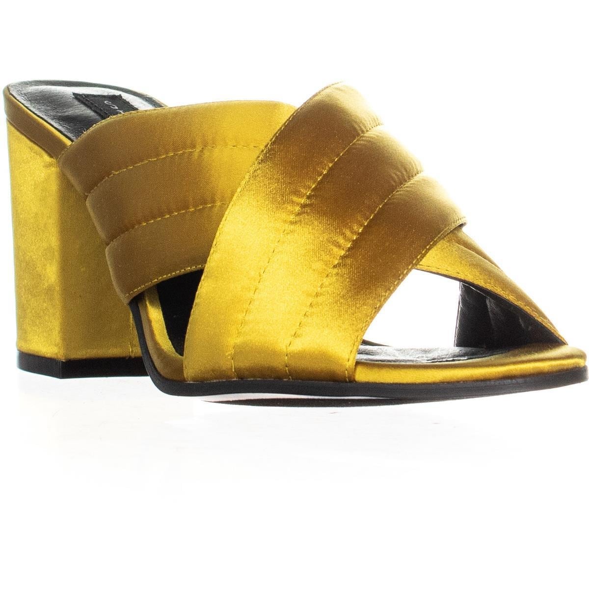 steve madden yellow mules