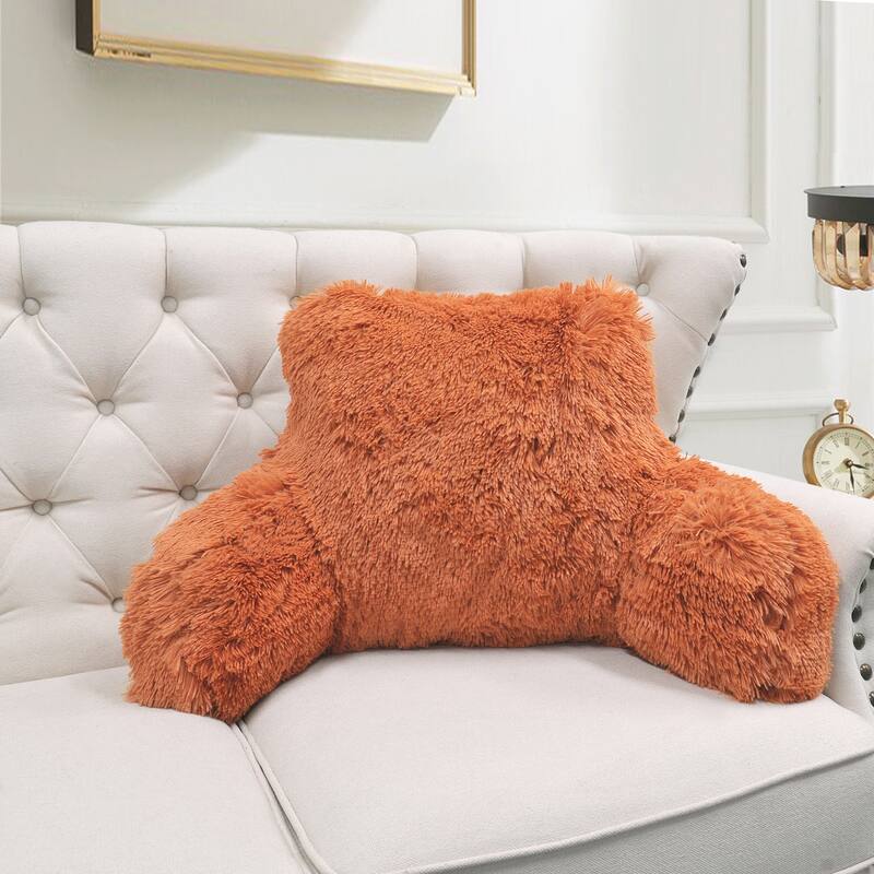 Halsted Shaggy Backrest Pillow