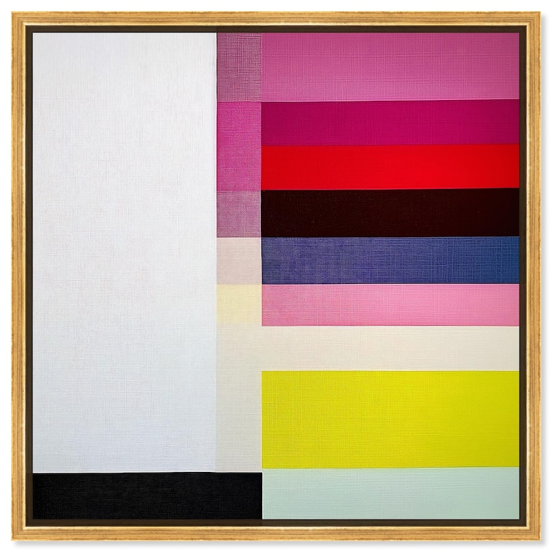 Quadratic Composition Canvas by Art Remedy - 30" x 30" - Gold