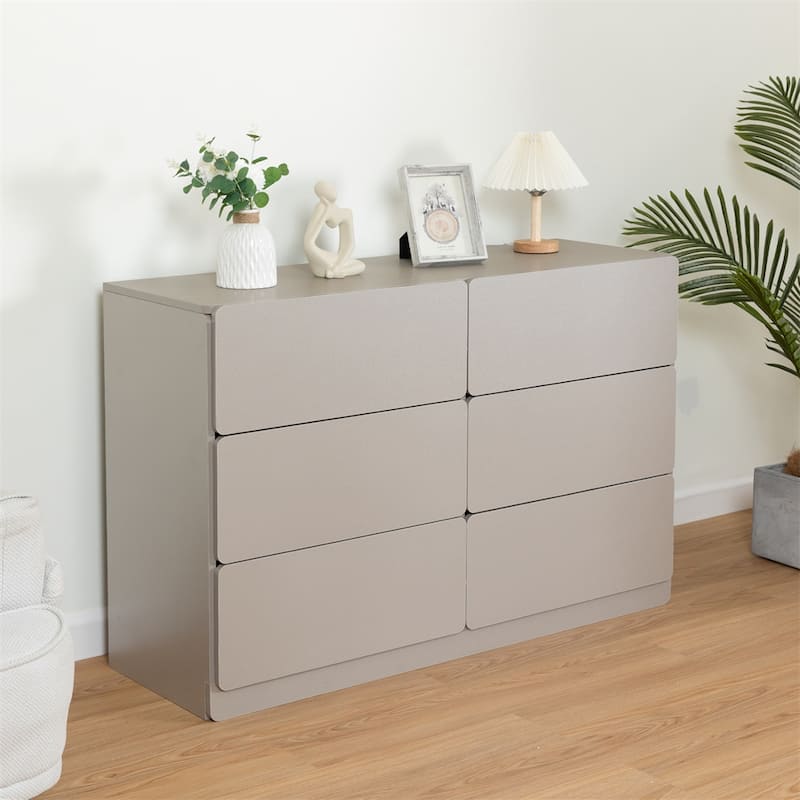 Drawer Dresser Cabinet, Sideboard with Six Drawers