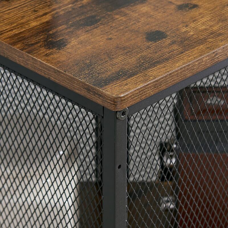 VECELO Modern Triangle Corner Bookcase Corner Bookshelf with Storage Cabinets Corner Cabinet