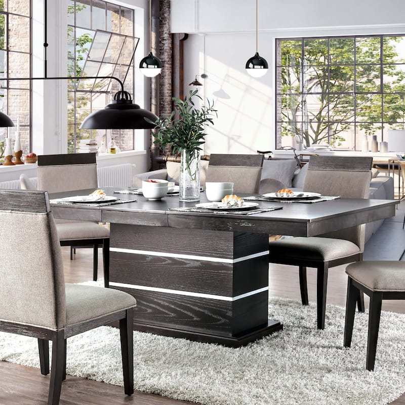 Strick & Bolton Edmonia Espresso 84-inch Wood Expandable Dining Table - Espresso