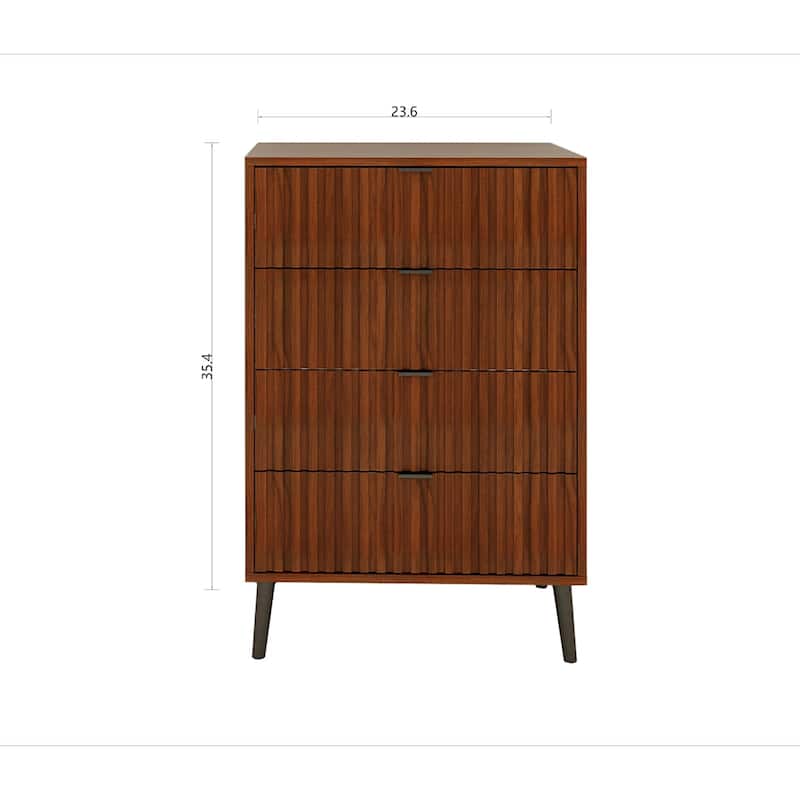Wooden Chest of Drawers - Spacious Storage Organizer for Bedroom or Living Room, Modern Design with Multiple Compartments