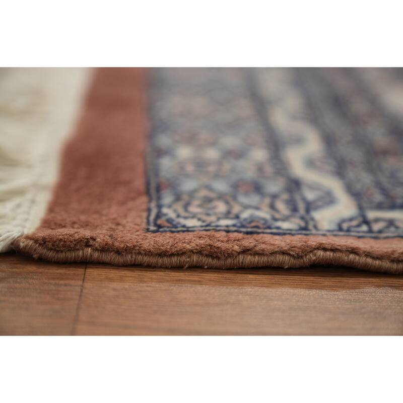 Hand Knotted Oriental 100% Wool Carpet Traditional Medallion Brown Bokhara Area Rug - 8' 11'' X 6' 1''