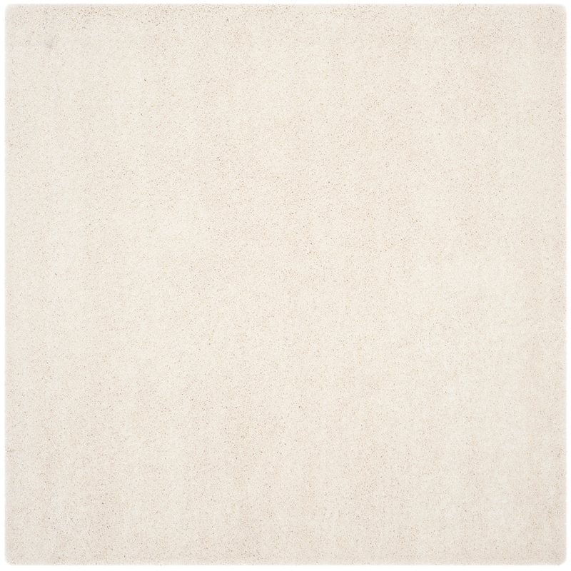 SAFAVIEH, Milan Shag Afton 2-inch Thick Area Rug - 7' Square - Ivory