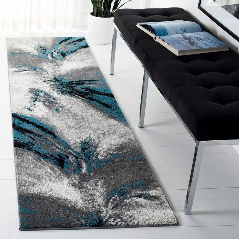 SAFAVIEH Glacier Neliha Modern Abstract Rug - 10'6" x 14' - Blue/Grey