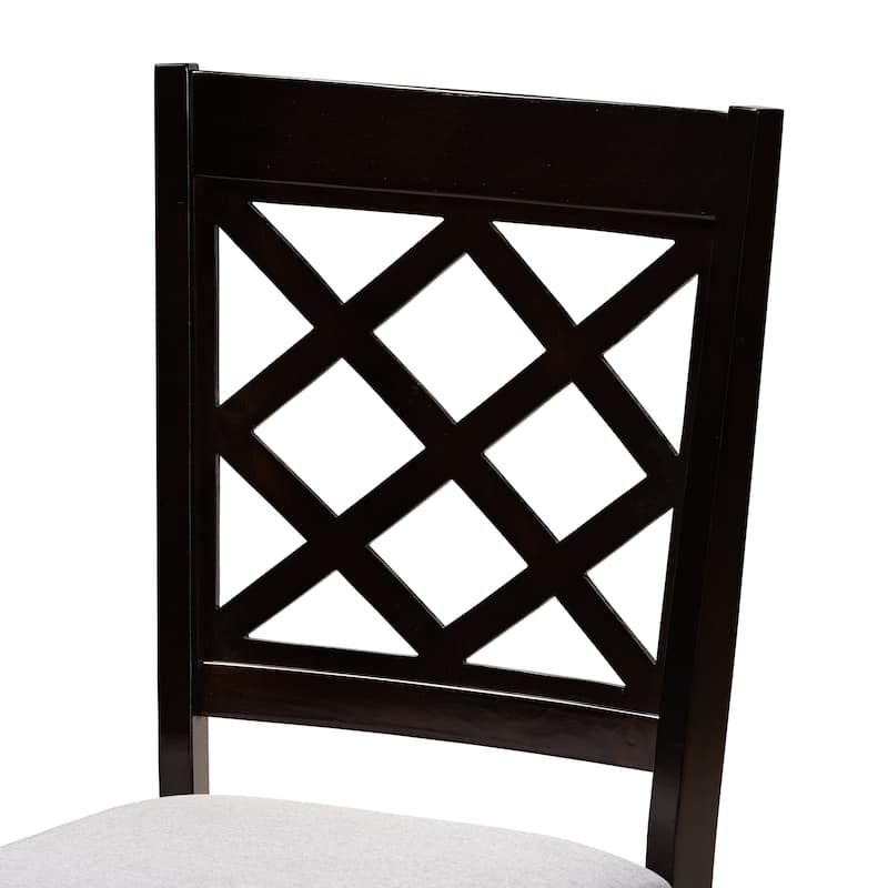 Selby Modern Fabric and Wood 5-Piece Dining Set