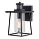 preview thumbnail 1 of 9, Vaxcel Lighting T0729 Geneva 11" Tall Outdoor Wall Sconce with Clear Textured Black
