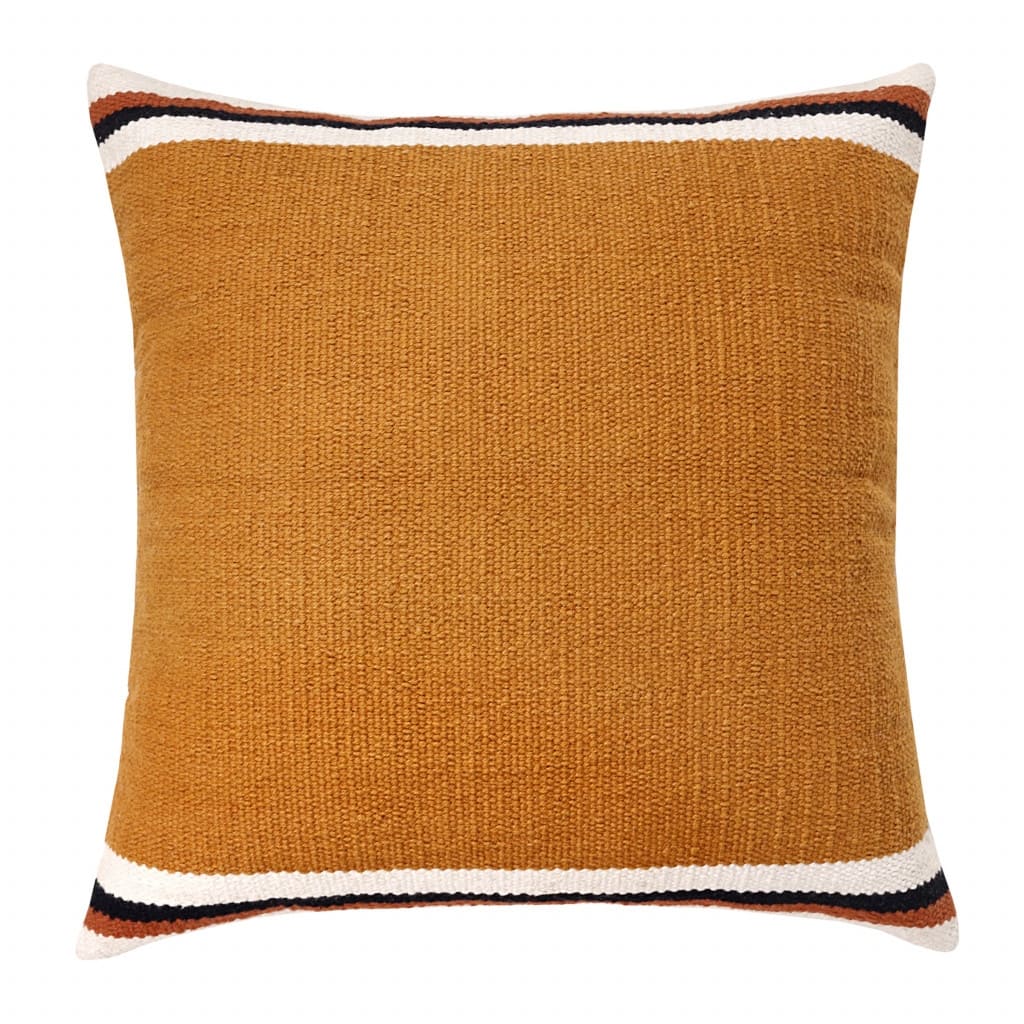 HomeRoots 20" X 20" Orange White And Black 100% Cotton Geometric Zippered Pillow