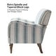 preview thumbnail 31 of 47, Seip Classic and Contemporary Striped Arm Chair with Spindle Legs by HULALA HOME