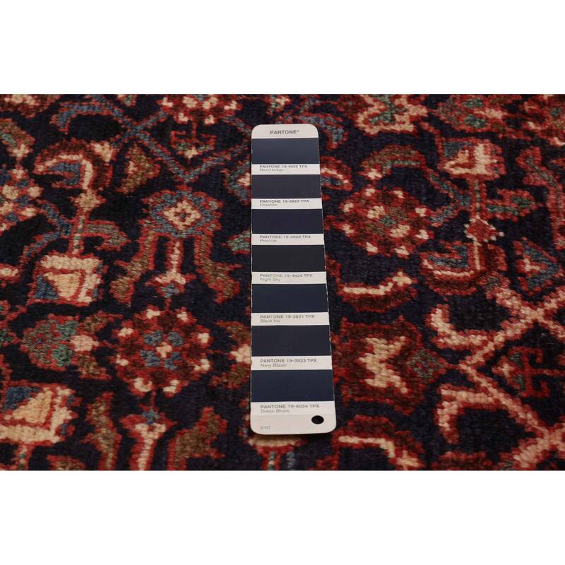 ECARPETGALLERY Hand-knotted Andelz Navy Wool Rug - 3'10 x 9'4