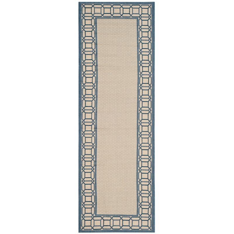 Martha Stewart by SAFAVIEH Facet Border Indoor/ Outdoor Waterproof Rug