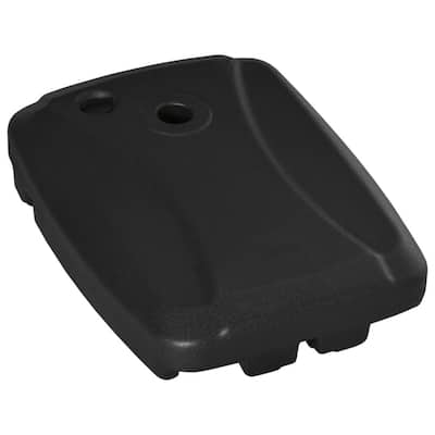 Heavy Duty Cantilever Umbrella Base Black HDPE Fillable Outdoor Patio Poolside Mobile Stand with Wheels