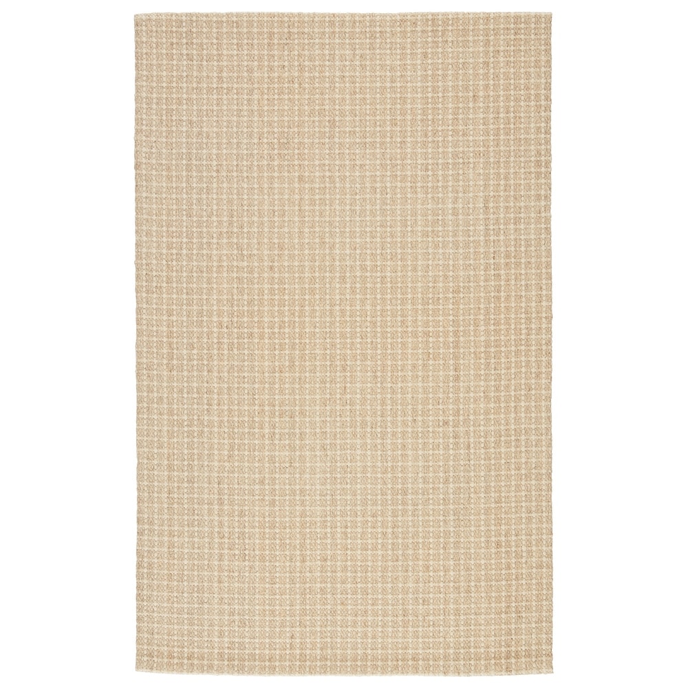 Bauer Natural Solid Color Wool and Sisal Blend Area Rug