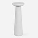 preview thumbnail 1 of 1, Uttermost Lirra White Marble Drink Table