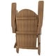 preview thumbnail 71 of 85, Vineyard HIPS Outdoor Folding Eco-Friendly All Weather Seashell Adirondack Chairs (12-Piece Conversation Set)