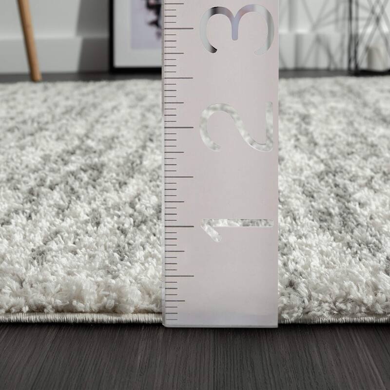 Abani Rug Boston BOS170A Grey Shag Area Rug