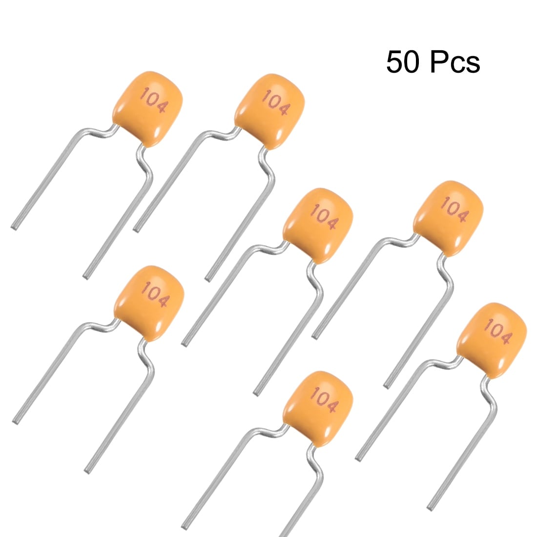 uxcell Monolithic Multilayer 50V 33nF Ceramic Chip Capacitors for Computers DIY Yellow Pack of 30