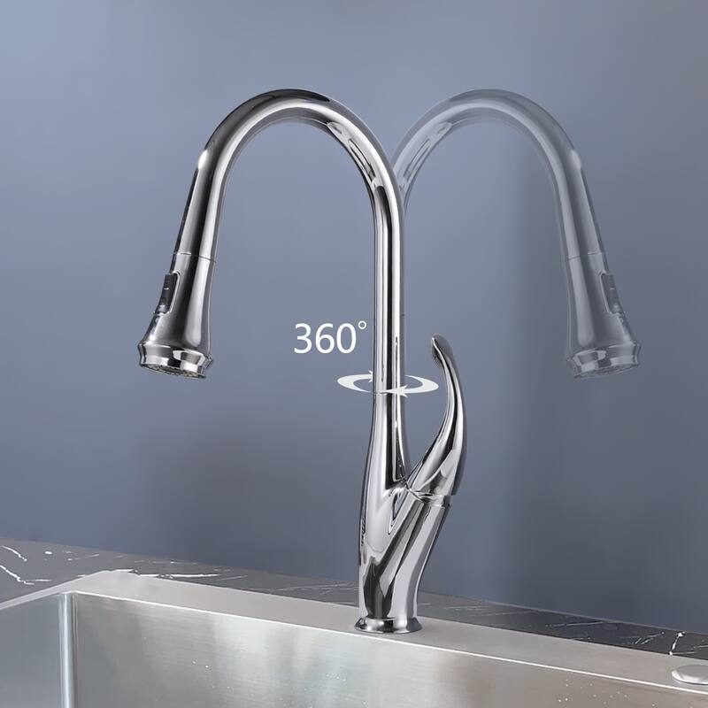 Topcraft High-arc Stainless Steel kitchen Sink Faucet