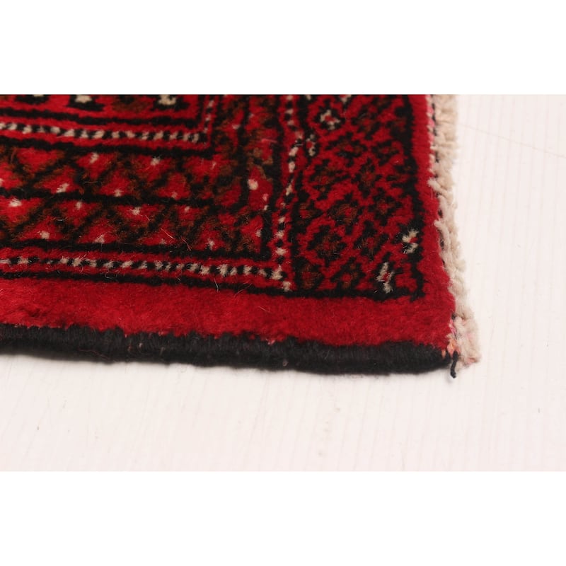 ECARPETGALLERY Hand-knotted Teimani Red Wool Rug - 6'4 x 9'2