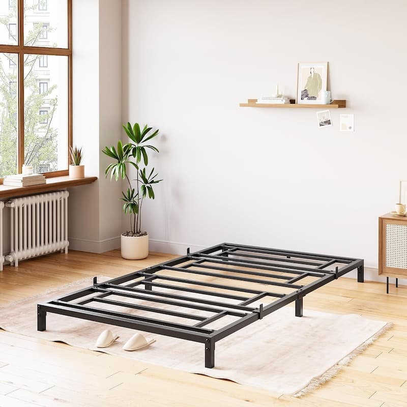 Bed Frame No Box Spring Needed Metal Platform Bed 8"