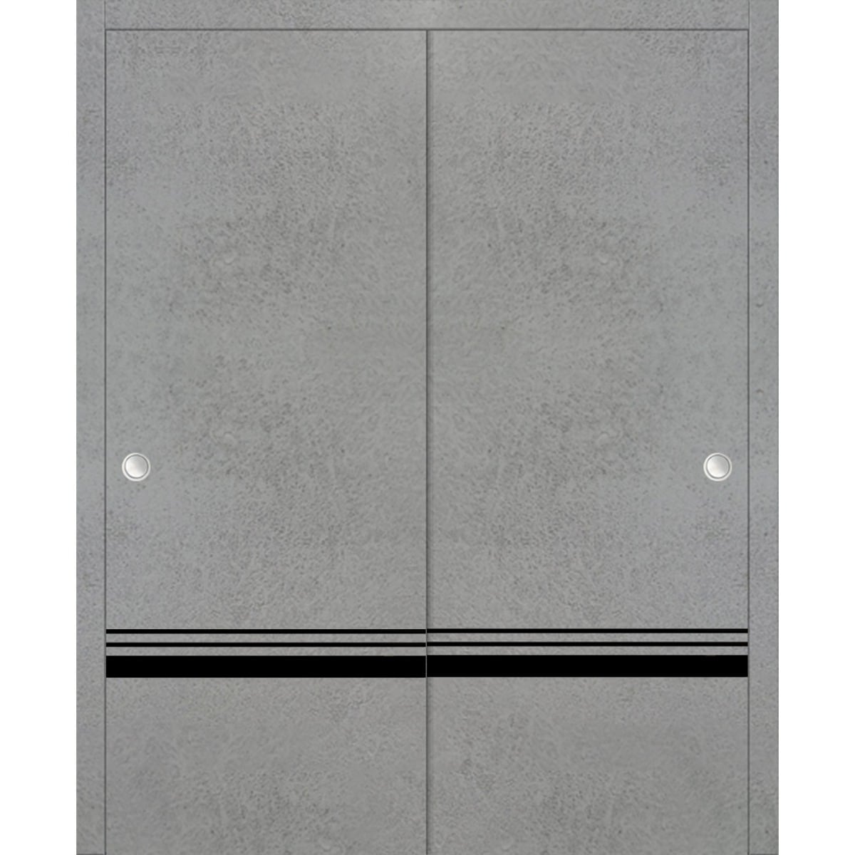SartoDoors Planum 0012 | Bedroom Door Interior Door | Solid Wood | Hardware Set | 36x80, Concrete Bathroom Door Pantry Door