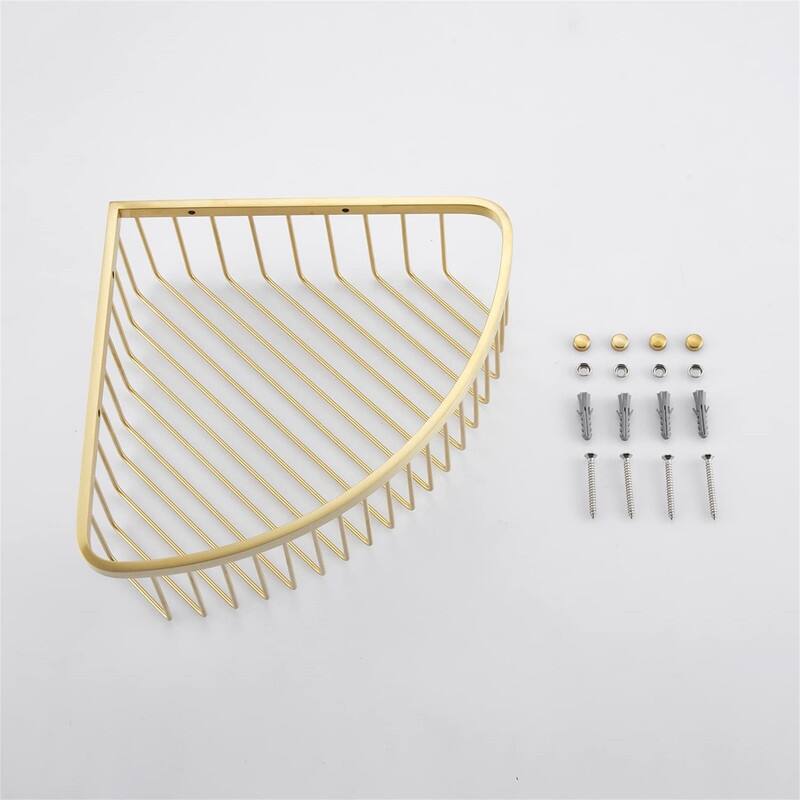 Shower Caddy Corner Shelf Basket - 9.05"D x 12"W x 3.14"H