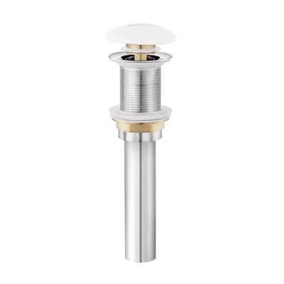 Ceramic Pop Up Drains W/O Overflow In White - 8.87" x 2.87" 2.75"
