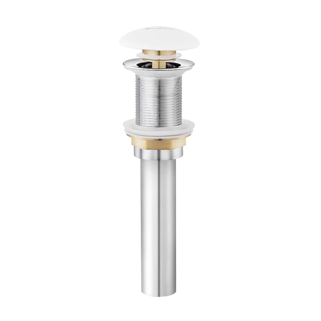 Ceramic Pop Up Drains W/O Overflow In White - 8.87" x 2.87" 2.75"