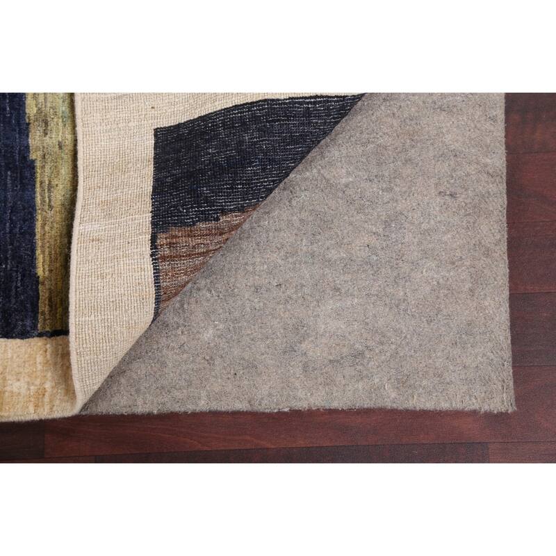 Contemporary Oriental Abstract Living Room Area Rug Wool Hand-knotted - 8'6" x 11'7"