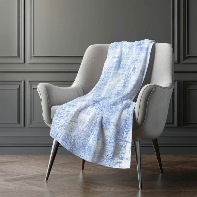 Premium Machine Washable Abstract Modern Sherpa Throw Blanket