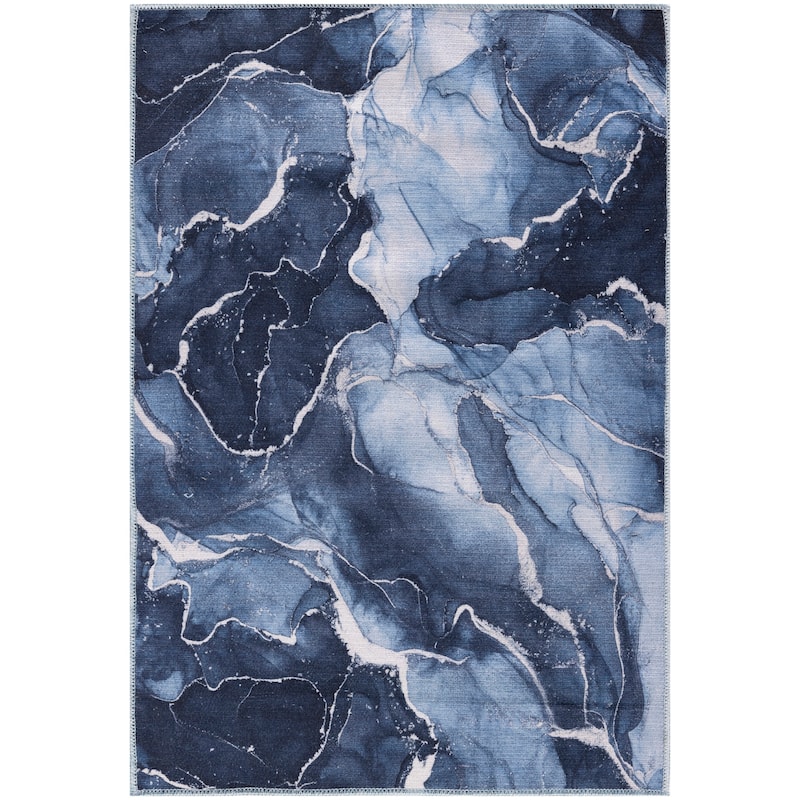 Nourison Home Daydream Indoor Abstract Area Rug. - 2' 8" x 4' - Navy