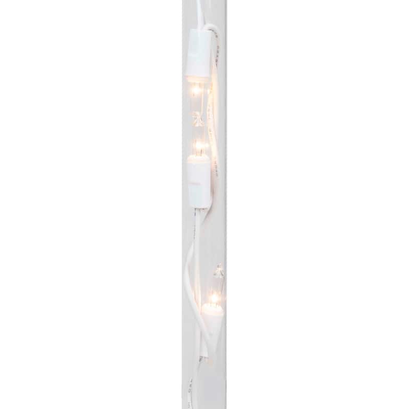 4ct Red Heart Valentine's Day Pathway Marker Lawn Stakes, Clear Lights
