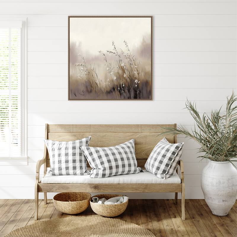 Sunlit Haven No. 2 by Elara Yasna Framed Canvas Wall Art Print