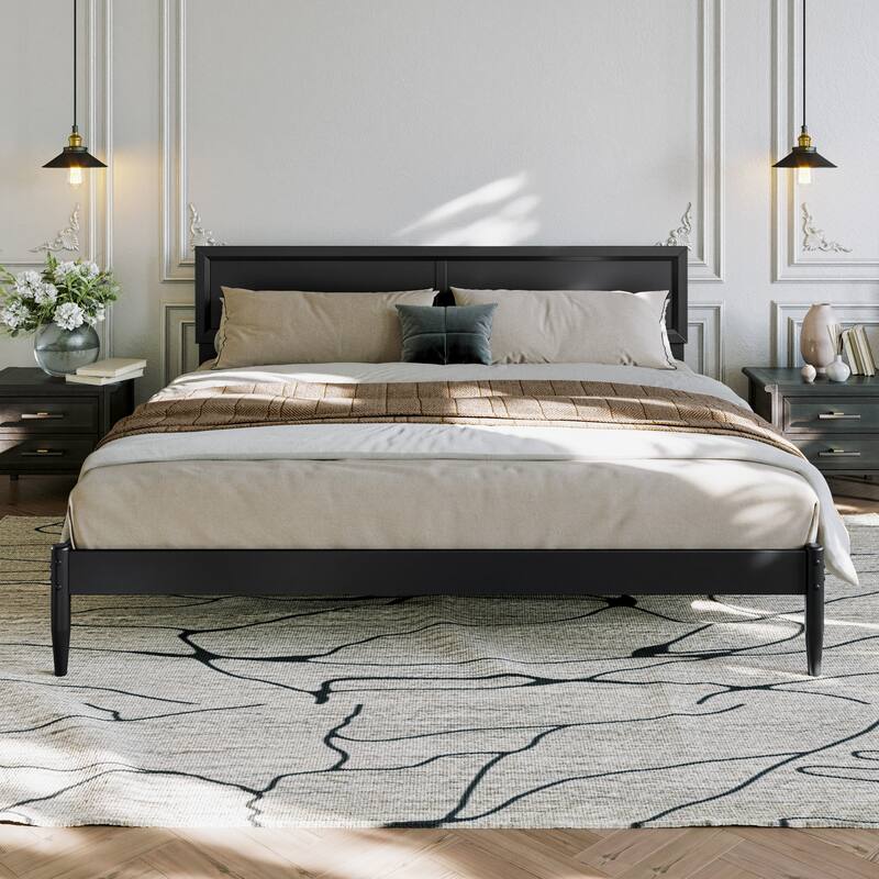 Ellarie Platform Bed with Adjustable Headboard