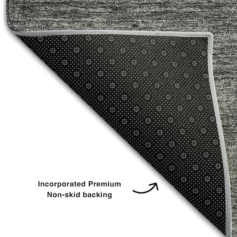 Premium Washable Super Soft Solid Ombre Mayfield Rug