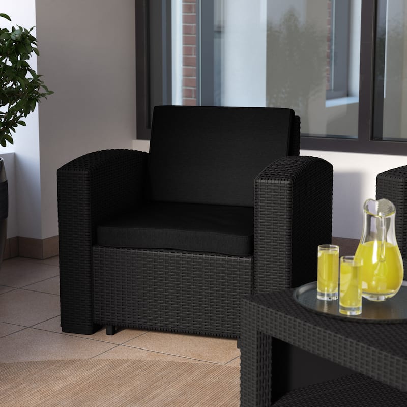 CorLiving Outdoor Resin Patio Chair