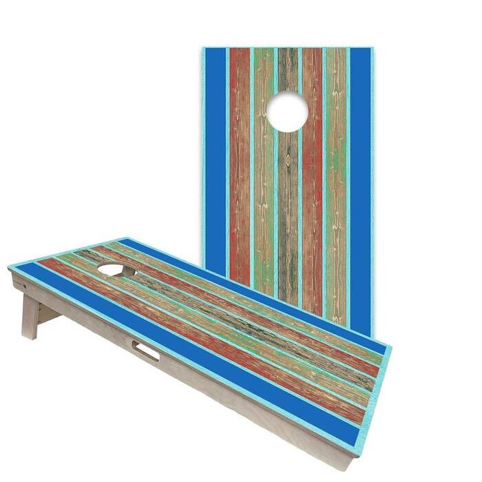 Surf Board Kai Surf Board Regulation 2x4 Cornhole Board Set - Backyard - Include LED Lights