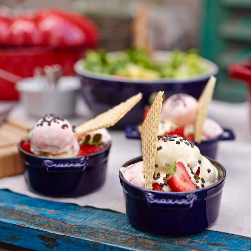 STAUB Cast Iron 0.25-qt Mini Round Cocotte