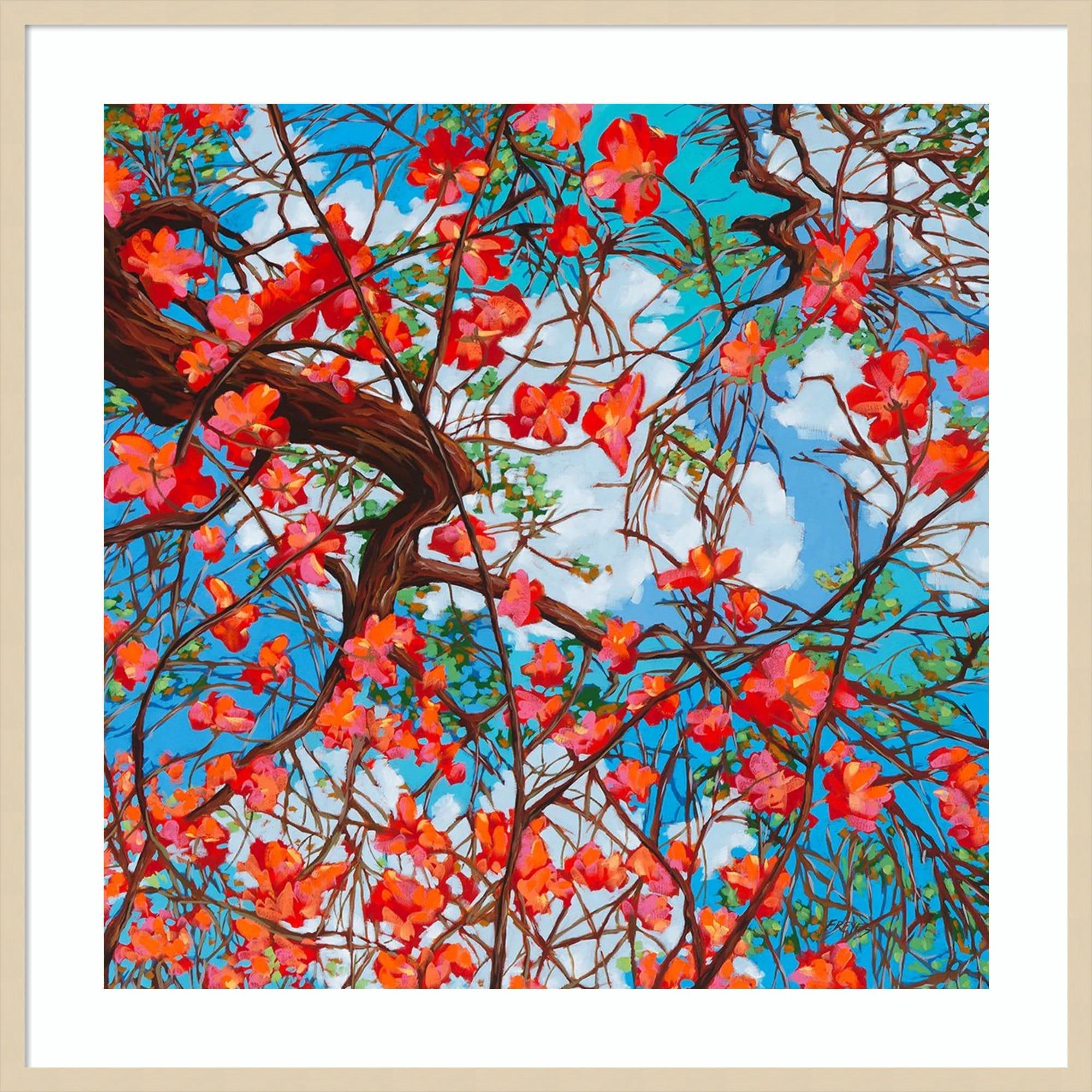 Dogwood by Fernando Reyes Wood Framed Wall Art Print