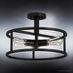 preview thumbnail 4 of 5, Luxury Scandinavian Ceiling Light, 10.5"H x 15"W, with Modern Style, Estate Bronze, by Urban Ambiance