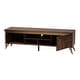 preview thumbnail 3 of 9, Graceland Mid-Century Modern Transitional Walnut Brown Finished Wood 2-Door TV Stand