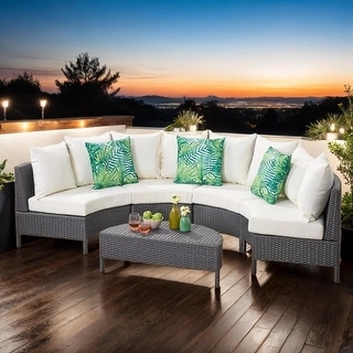 Half Moon Beach Outdoor Loveseat with Cushion